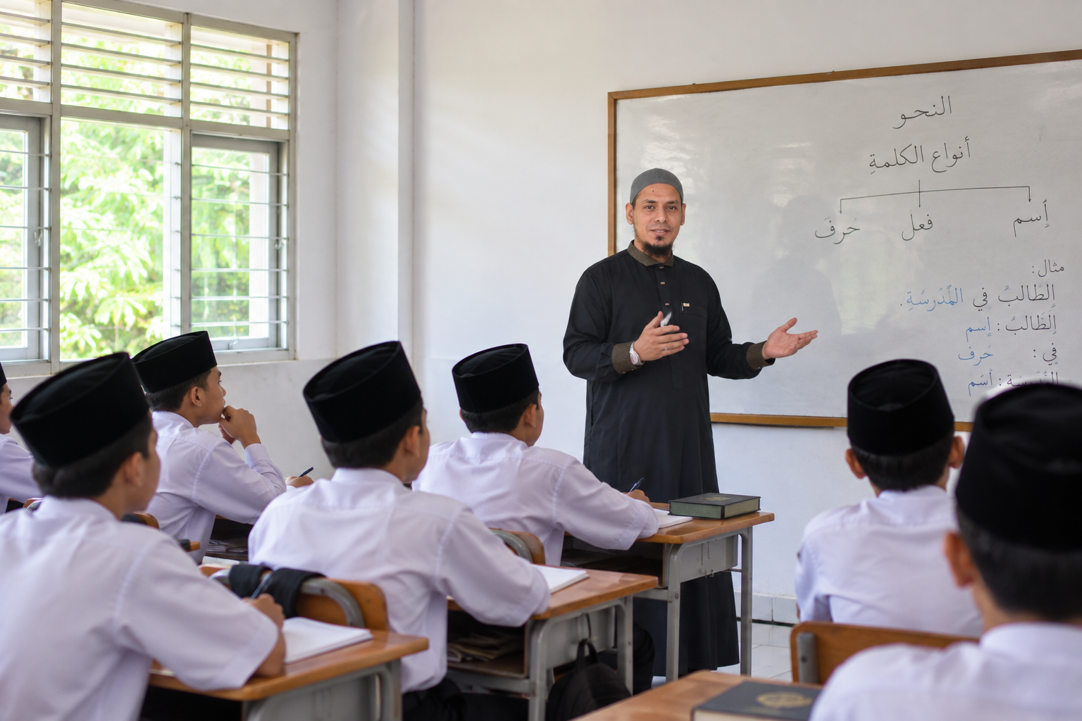 pengajaran nahwu di kelas pesantren